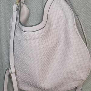 Elegant Woven Lilac Hobo Bag